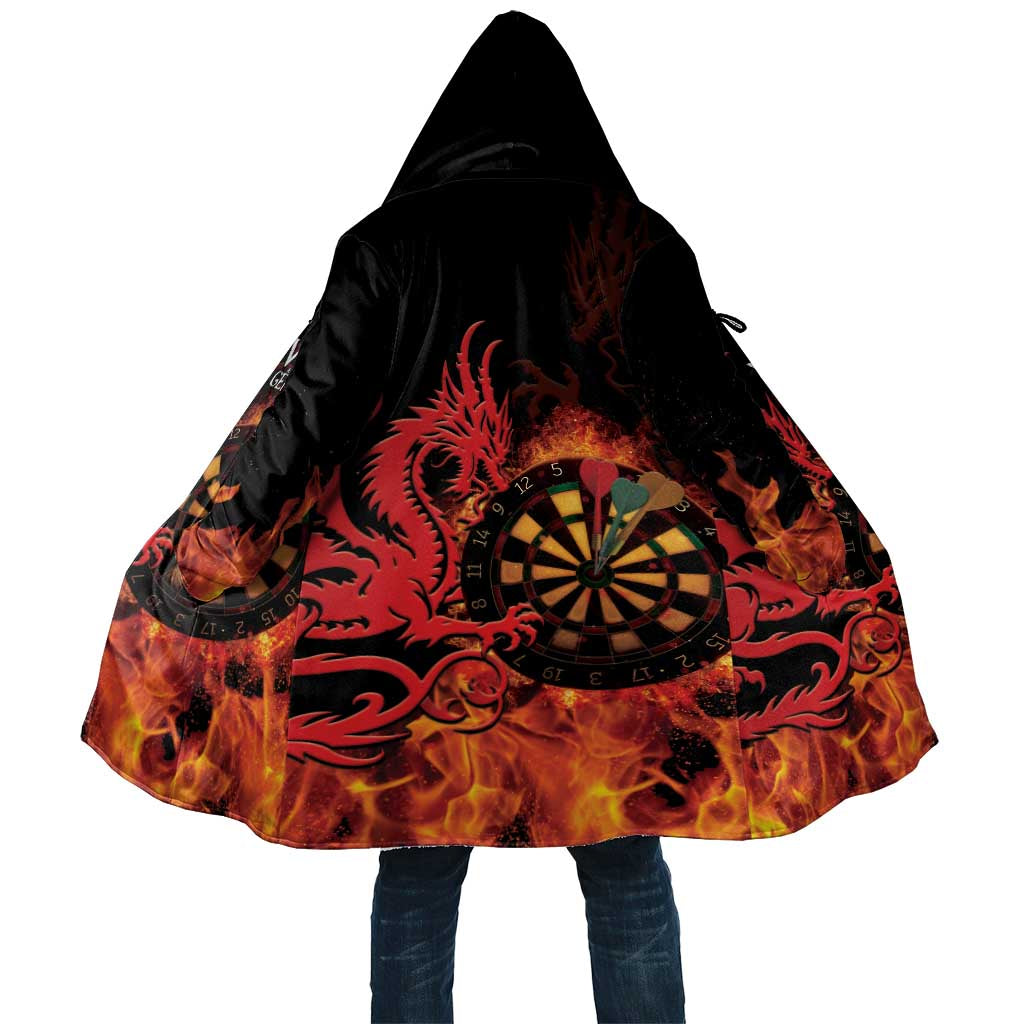 Wales Darts Cloak Cymru Dragon Gem Ymlaen Flaming Vibes - Wonder Print Shop