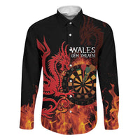 Wales Darts Family Matching Off Shoulder Short Dress and Hawaiian Shirt Cymru Dragon Gem Ymlaen Flaming Vibes - Wonder Print Shop