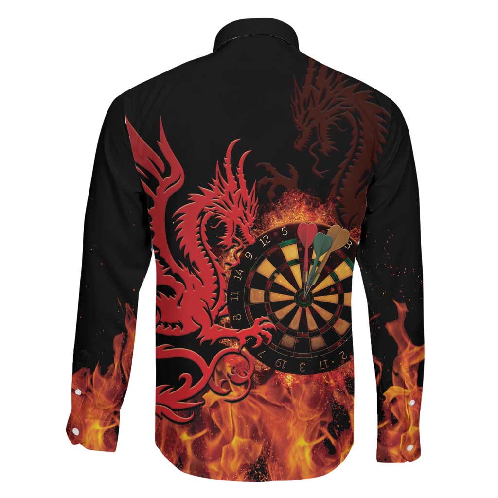 Wales Darts Family Matching Tank Maxi Dress and Hawaiian Shirt Cymru Dragon Gem Ymlaen Flaming Vibes - Wonder Print Shop
