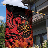 Wales Darts Garden Flag Cymru Dragon Gem Ymlaen Flaming Vibes - Wonder Print Shop