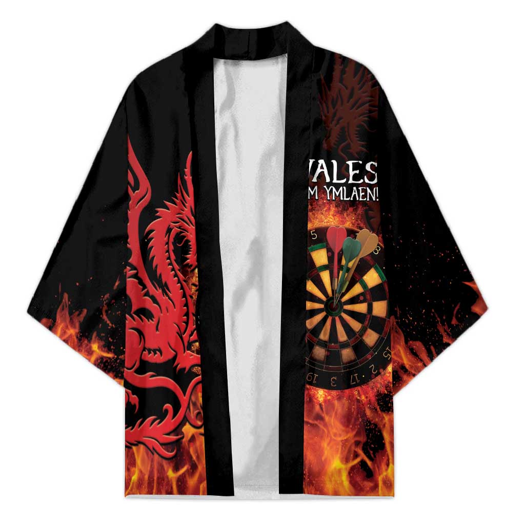 Wales Darts Kimono Cymru Dragon Gem Ymlaen Flaming Vibes - Wonder Print Shop