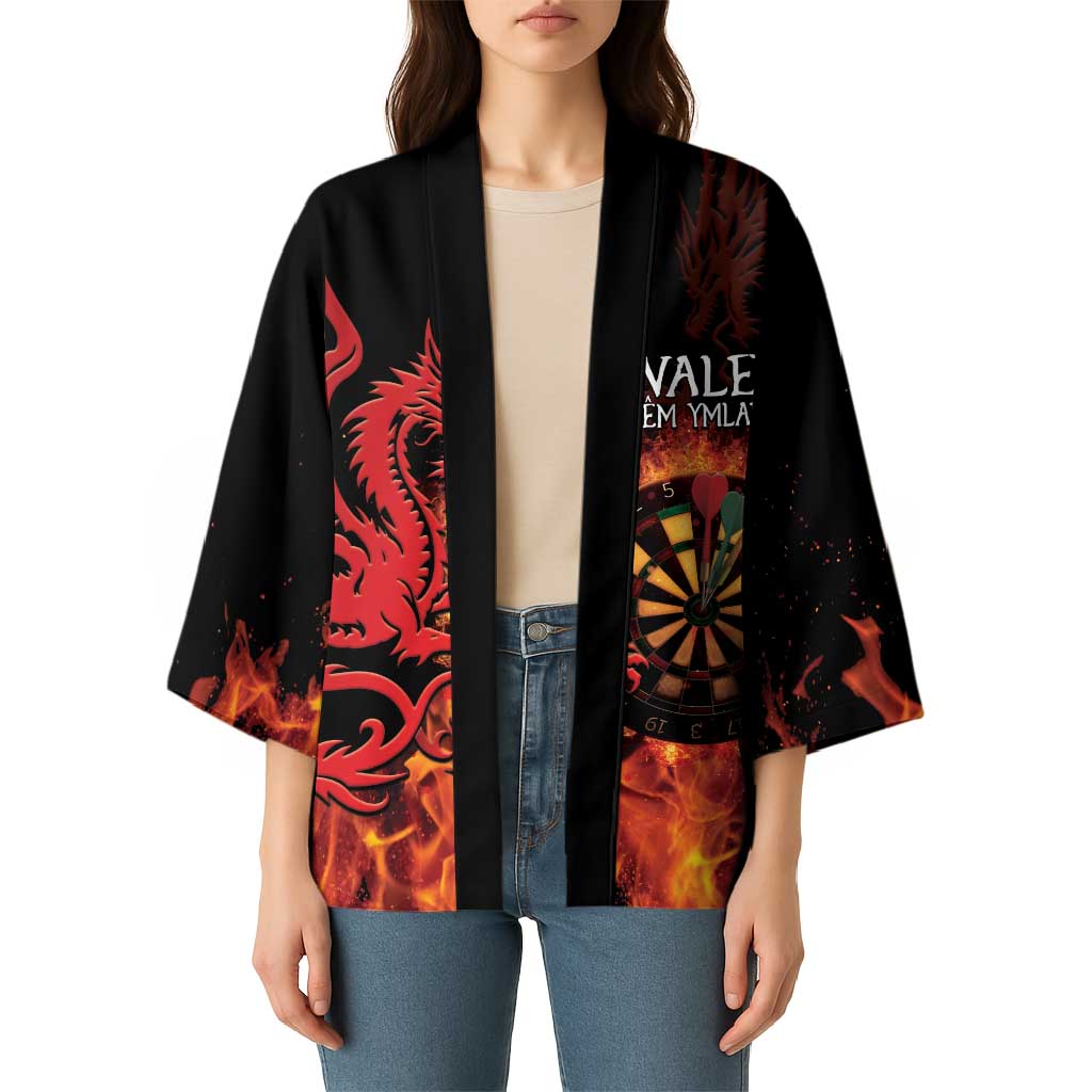 Wales Darts Kimono Cymru Dragon Gem Ymlaen Flaming Vibes - Wonder Print Shop