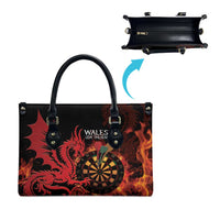 Wales Darts Leather Bag Cymru Dragon Gem Ymlaen Flaming Vibes - Wonder Print Shop