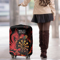 Wales Darts Luggage Cover Cymru Dragon Gem Ymlaen Flaming Vibes - Wonder Print Shop