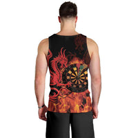 Wales Darts Men Tank Top Cymru Dragon Gem Ymlaen Flaming Vibes - Wonder Print Shop
