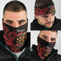 Wales Darts Neck Gaiter Cymru Dragon Gem Ymlaen Flaming Vibes - Wonder Print Shop