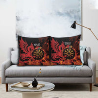Wales Darts Pillow Cover Cymru Dragon Gem Ymlaen Flaming Vibes - Wonder Print Shop