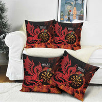 Wales Darts Pillow Cover Cymru Dragon Gem Ymlaen Flaming Vibes - Wonder Print Shop