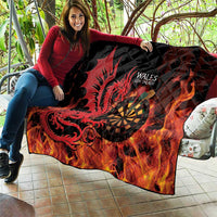 Wales Darts Quilt Cymru Dragon Gem Ymlaen Flaming Vibes - Wonder Print Shop
