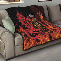 Wales Darts Quilt Cymru Dragon Gem Ymlaen Flaming Vibes - Wonder Print Shop