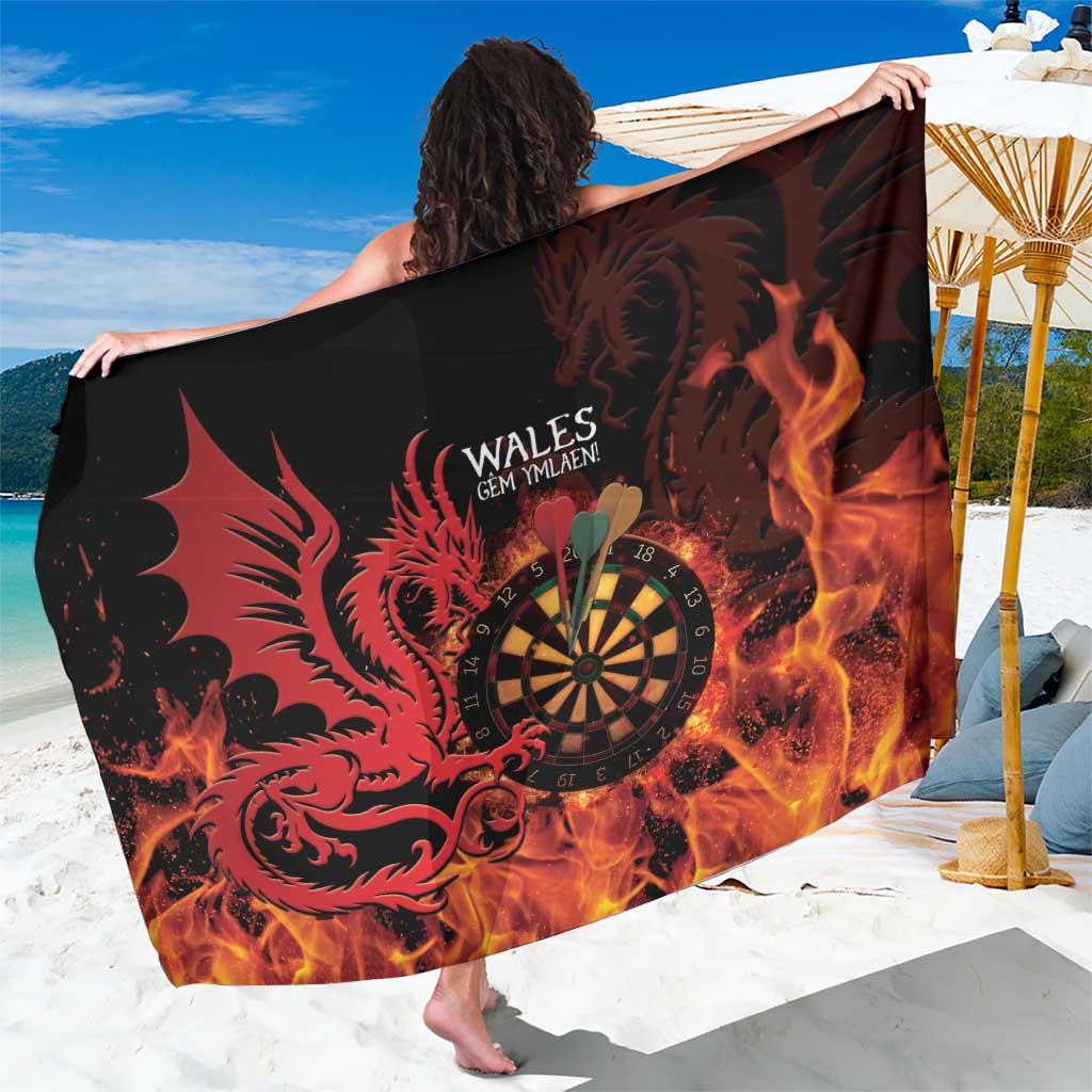 Wales Darts Sarong Cymru Dragon Gem Ymlaen Flaming Vibes - Wonder Print Shop