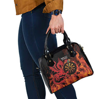 Wales Darts Shoulder Handbag Cymru Dragon Gem Ymlaen Flaming Vibes - Wonder Print Shop