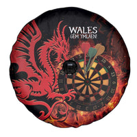 Wales Darts Spare Tire Cover Cymru Dragon Gem Ymlaen Flaming Vibes - Wonder Print Shop
