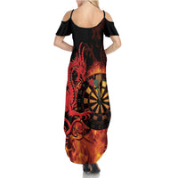 Wales Darts Summer Maxi Dress Cymru Dragon Gem Ymlaen Flaming Vibes - Wonder Print Shop
