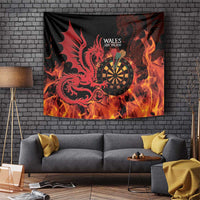Wales Darts Tapestry Cymru Dragon Gem Ymlaen Flaming Vibes - Wonder Print Shop