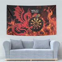 Wales Darts Tapestry Cymru Dragon Gem Ymlaen Flaming Vibes - Wonder Print Shop