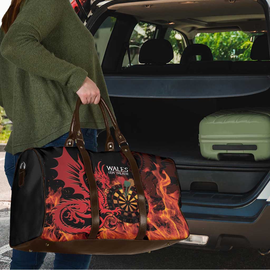 Wales Darts Travel Bag Cymru Dragon Gem Ymlaen Flaming Vibes - Wonder Print Shop