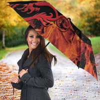 Wales Darts Umbrella Cymru Dragon Gem Ymlaen Flaming Vibes - Wonder Print Shop
