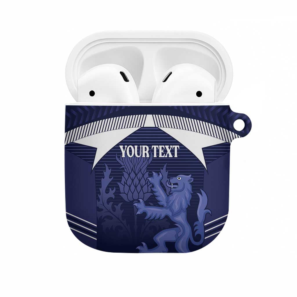 Scotland Football Custom AirPods Case 2026 Come On Scottish Dragon Thistle - Wonder Print Shop