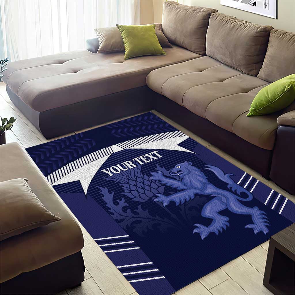 Scotland Football Custom Area Rug 2026 Come On Scottish Dragon Thistle - Wonder Print Shop