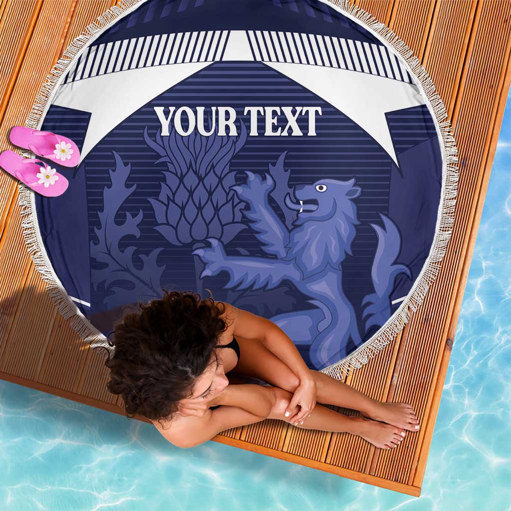 Scotland Football Custom Beach Blanket 2026 Come On Scottish Dragon Thistle - Wonder Print Shop