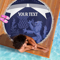 Scotland Football Custom Beach Blanket 2026 Come On Scottish Dragon Thistle - Wonder Print Shop