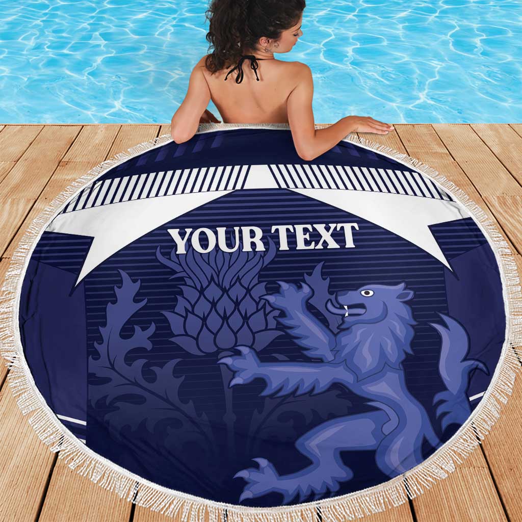Scotland Football Custom Beach Blanket 2026 Come On Scottish Dragon Thistle - Wonder Print Shop