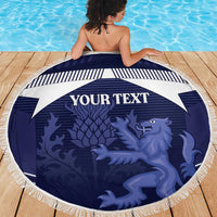 Scotland Football Custom Beach Blanket 2026 Come On Scottish Dragon Thistle - Wonder Print Shop