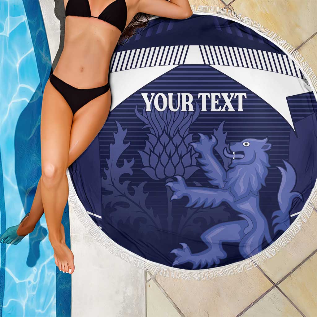 Scotland Football Custom Beach Blanket 2026 Come On Scottish Dragon Thistle - Wonder Print Shop