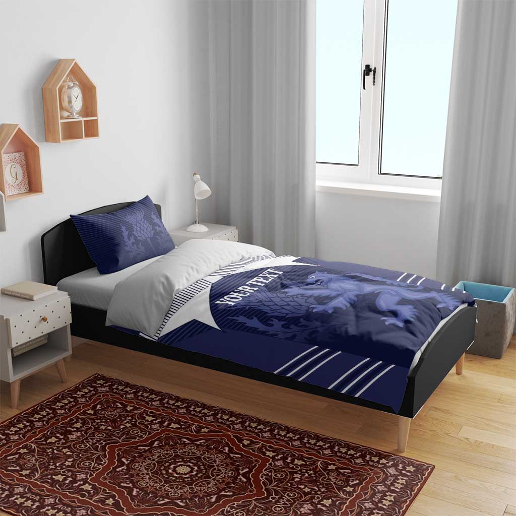 Scotland Football Custom Bedding Set 2026 Come On Scottish Dragon Thistle - Wonder Print Shop