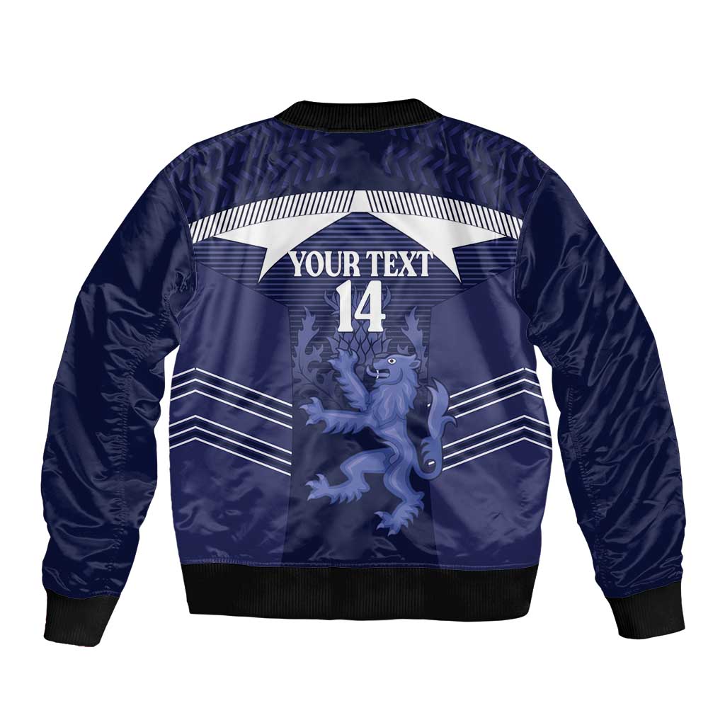 Scotland Football Custom Bomber Jacket 2026 Come On Scottish Dragon Thistle - Wonder Print Shop