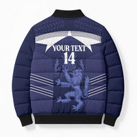 Scotland Football Custom Bomber Puffer Jacket 2026 Come On Scottish Dragon Thistle - Wonder Print Shop