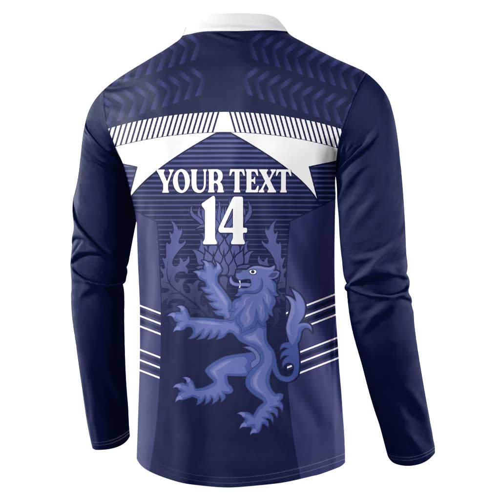 Scotland Football Custom Button Sweatshirt 2026 Come On Scottish Dragon Thistle - Wonder Print Shop