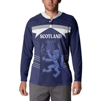 Scotland Football Custom Button Sweatshirt 2026 Come On Scottish Dragon Thistle - Wonder Print Shop