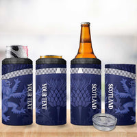 Scotland Football Custom 4 in 1 Can Cooler Tumbler 2026 Come On Scottish Dragon Thistle - Wonder Print Shop