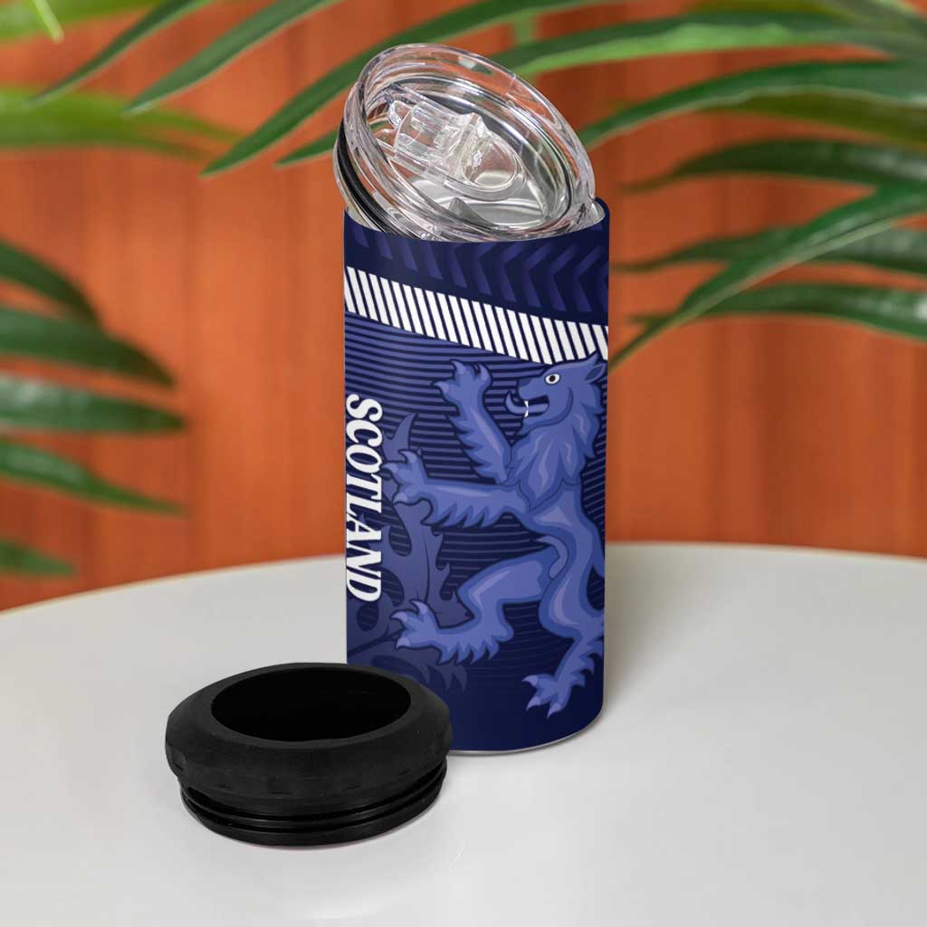 Scotland Football Custom 4 in 1 Can Cooler Tumbler 2026 Come On Scottish Dragon Thistle - Wonder Print Shop