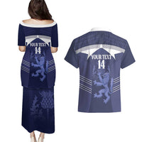 Scotland Football Custom Couples Matching Puletasi and Hawaiian Shirt 2026 Come On Scottish Dragon Thistle - Wonder Print Shop