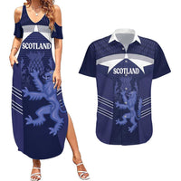 Scotland Football Custom Couples Matching Summer Maxi Dress and Hawaiian Shirt 2026 Come On Scottish Dragon Thistle - Wonder Print Shop