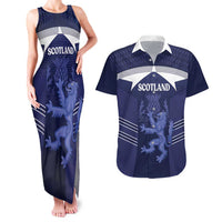 Scotland Football Custom Couples Matching Tank Maxi Dress and Hawaiian Shirt 2026 Come On Scottish Dragon Thistle - Wonder Print Shop
