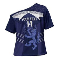 Scotland Football Custom Cross Shoulder Shirt 2026 Come On Scottish Dragon Thistle - Wonder Print Shop