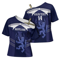 Scotland Football Custom Cross Shoulder Shirt 2026 Come On Scottish Dragon Thistle - Wonder Print Shop