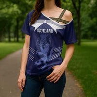 Scotland Football Custom Cross Shoulder Shirt 2026 Come On Scottish Dragon Thistle - Wonder Print Shop