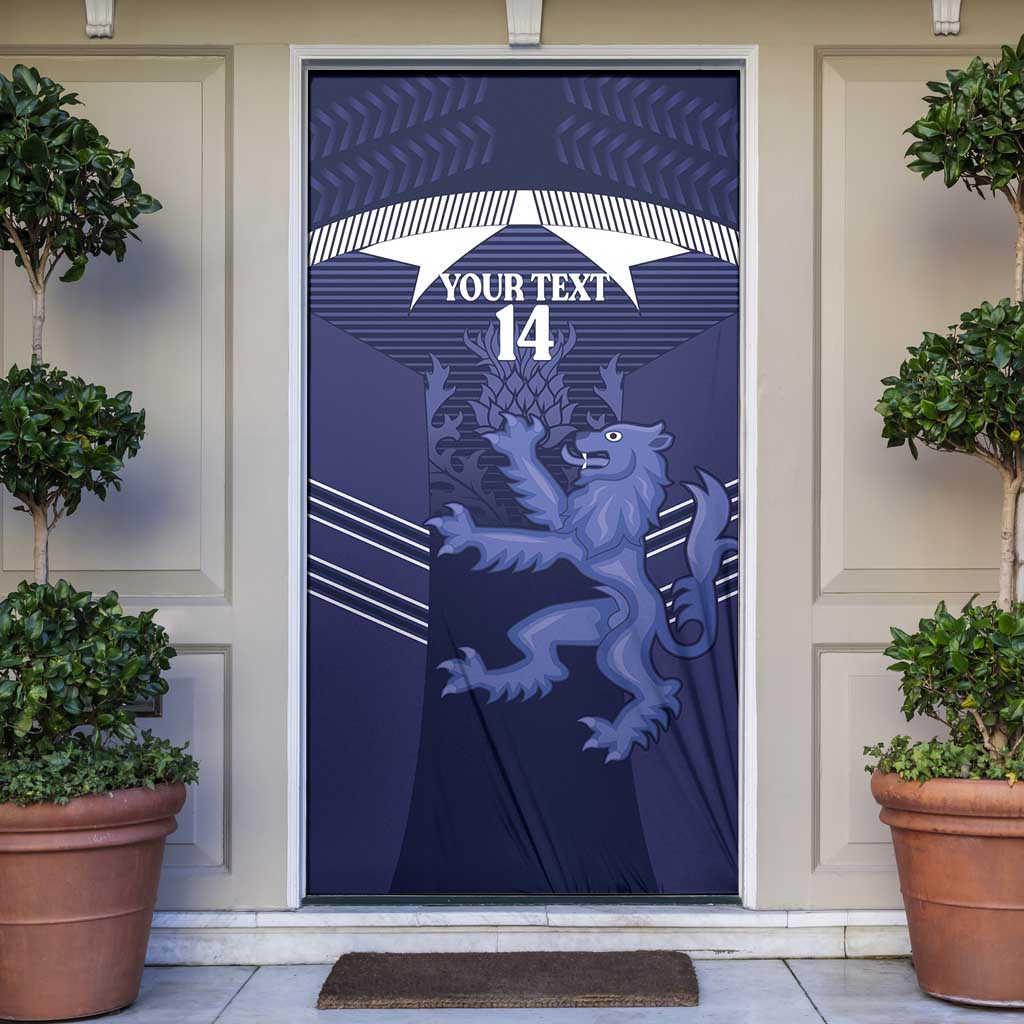 Scotland Football Custom Door Cover 2026 Come On Scottish Dragon Thistle - Wonder Print Shop