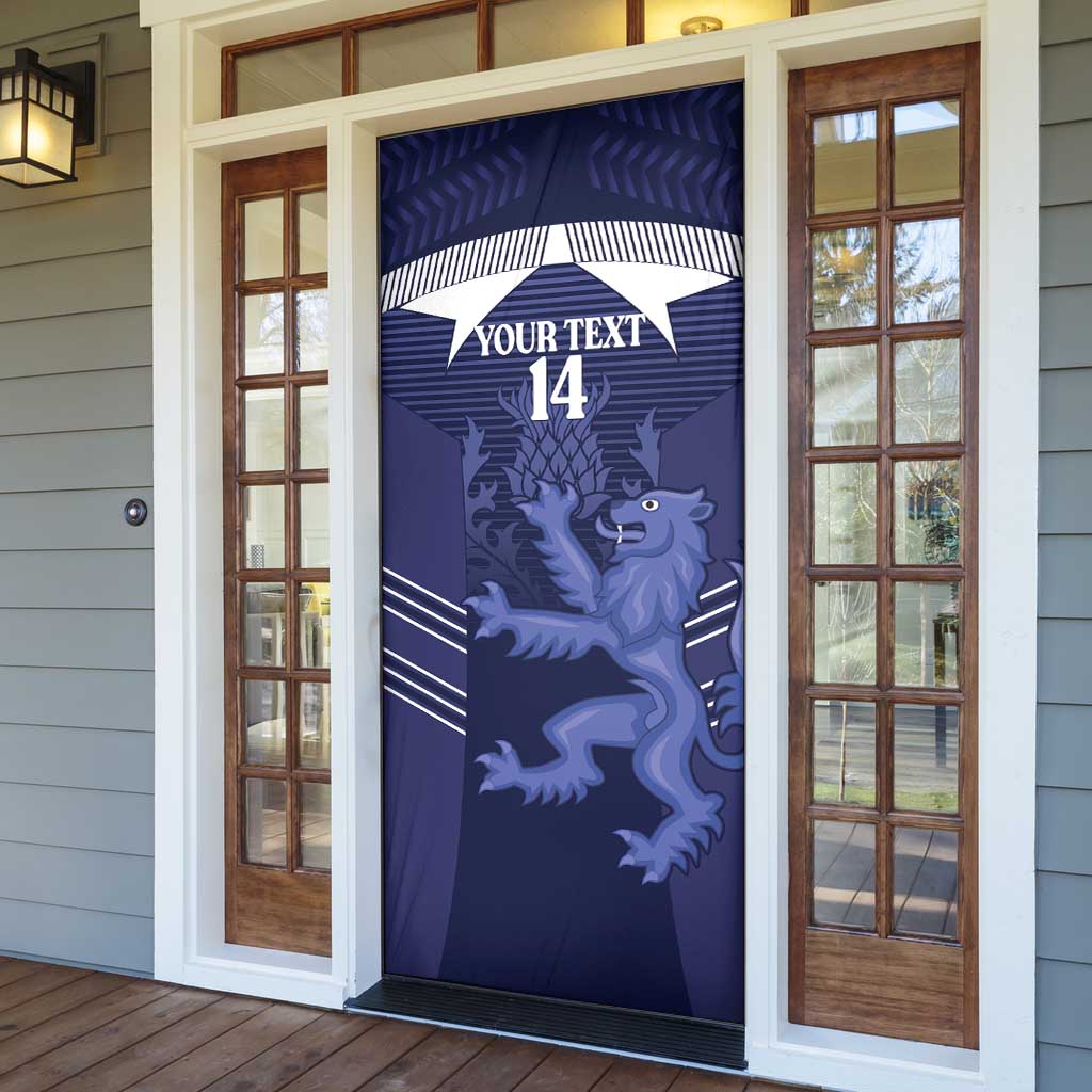 Scotland Football Custom Door Cover 2026 Come On Scottish Dragon Thistle - Wonder Print Shop