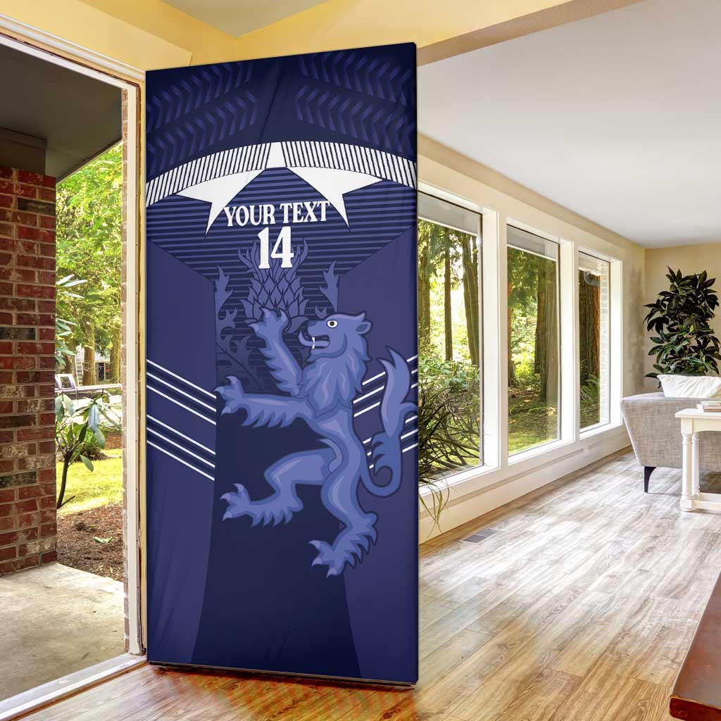 Scotland Football Custom Door Cover 2026 Come On Scottish Dragon Thistle - Wonder Print Shop