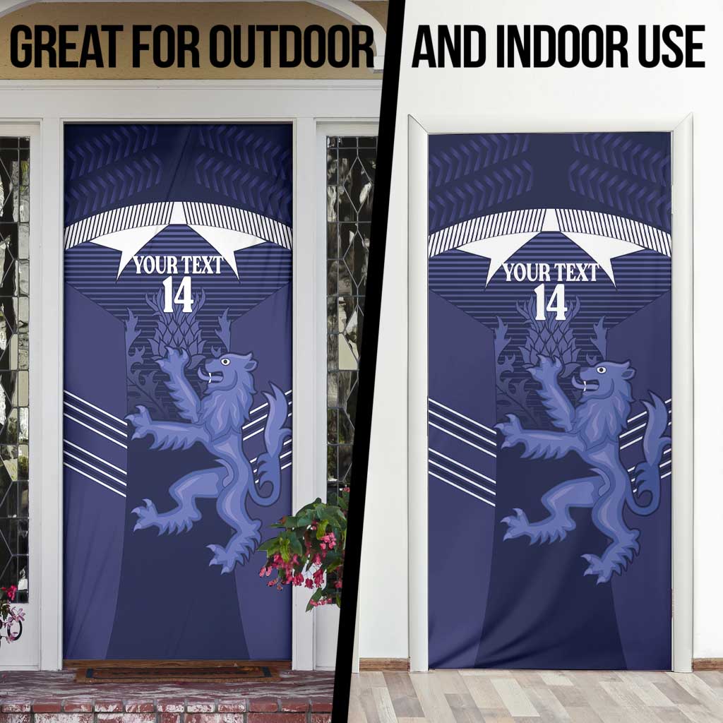 Scotland Football Custom Door Cover 2026 Come On Scottish Dragon Thistle - Wonder Print Shop