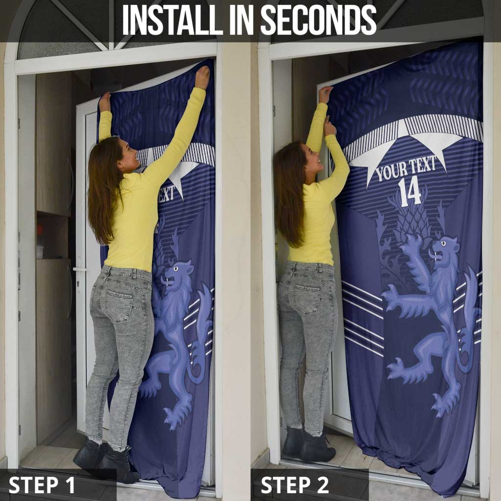 Scotland Football Custom Door Cover 2026 Come On Scottish Dragon Thistle - Wonder Print Shop