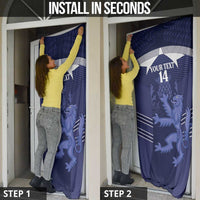 Scotland Football Custom Door Cover 2026 Come On Scottish Dragon Thistle - Wonder Print Shop