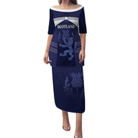 Scotland Football Custom Family Matching Puletasi and Hawaiian Shirt 2026 Come On Scottish Dragon Thistle - Wonder Print Shop