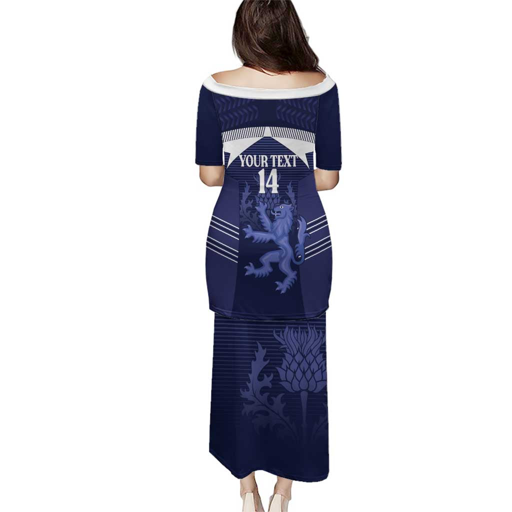 Scotland Football Custom Family Matching Puletasi and Hawaiian Shirt 2026 Come On Scottish Dragon Thistle - Wonder Print Shop